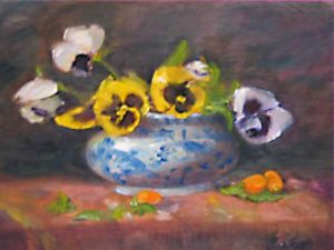 Pansies and Kumquats (12 X 16)