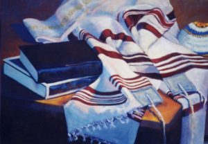 Talit, Kippah, & Siddurim (18x24)