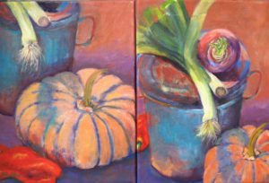 Veggies For Soup I & II Diptych (16x12) ea.